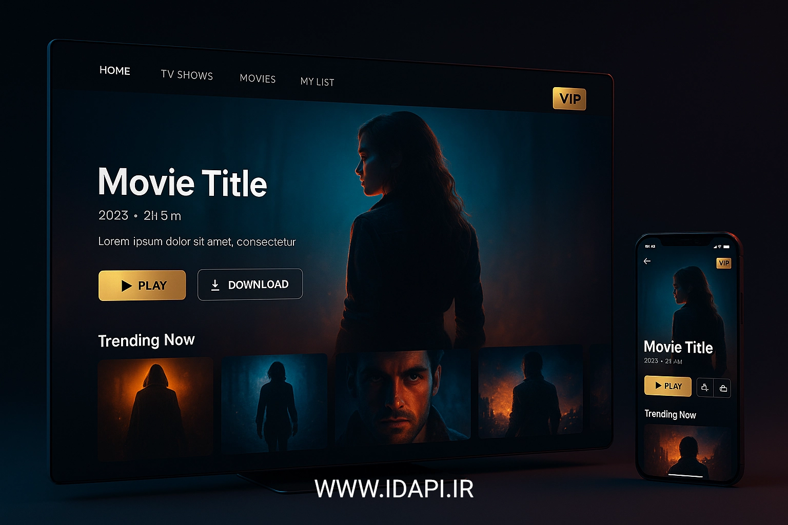 طراحی و ساخت وب‌سایت و اپلیکیشن فیلم و سریال