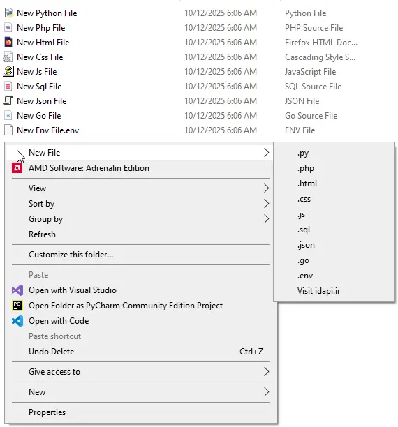 File Wizard – ساخت فایل فوری