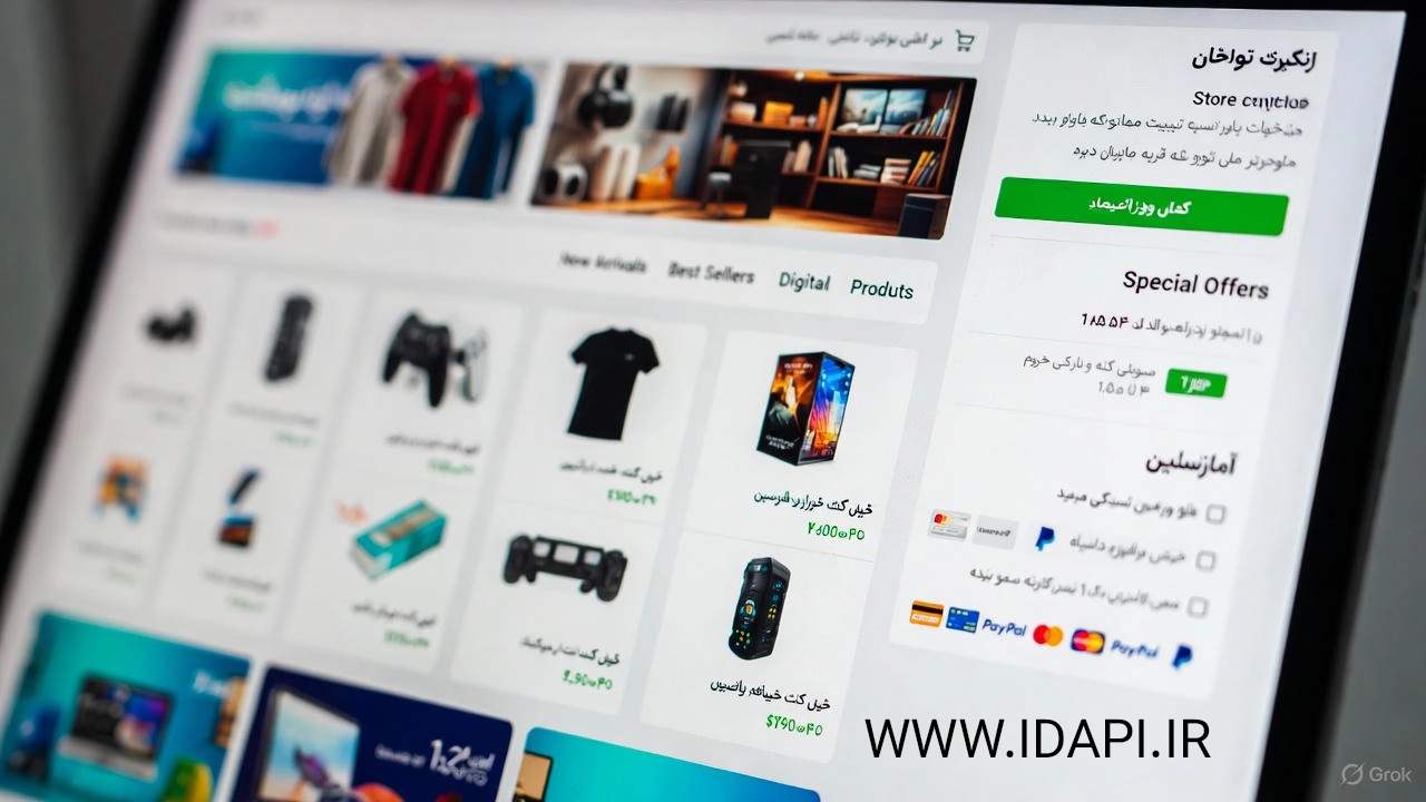 طراحی فروشگاه آنلاین چندارزی